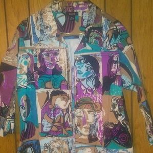 Artistic Denim Jacket
